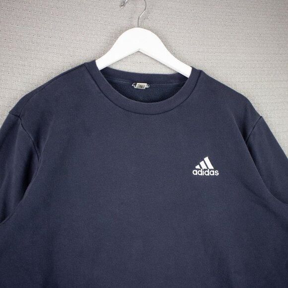 Adidas 2021 Navy Crewneck Sweater Mens - Picture 4 of 5